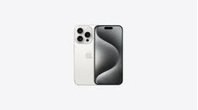 Apple iPhone 15 Pro, 5G Smartphone, 128GB, White Titanium | Eid Offers
