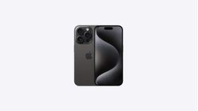 Apple iPhone 15 Pro, 5G Smartphone, 128GB, Black Titanium | Eid Offers